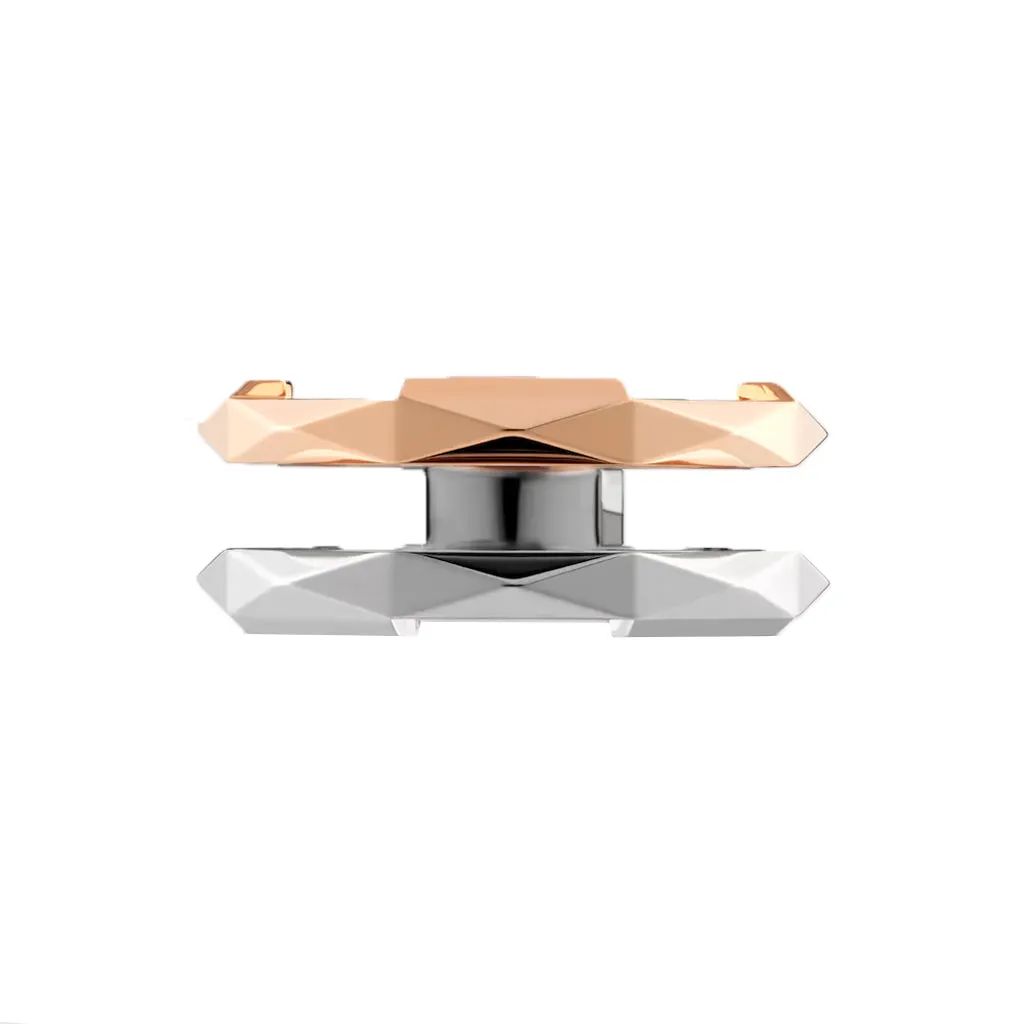 Gucci Link to Love geometric studded double ring
